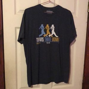 Travis D’Arnaud Travis Three Bombs July 2019 Atlanta Braves T-Shirt Mens Large L